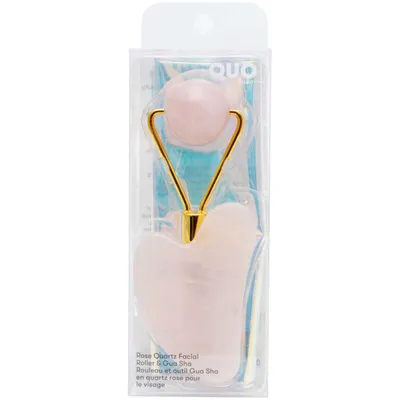 Rose Quartz Facial Roller & Massager