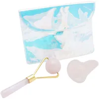 Rose Quartz Facial Roller & Massager