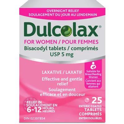 Dulcolax for women tablets 5mg 25ct