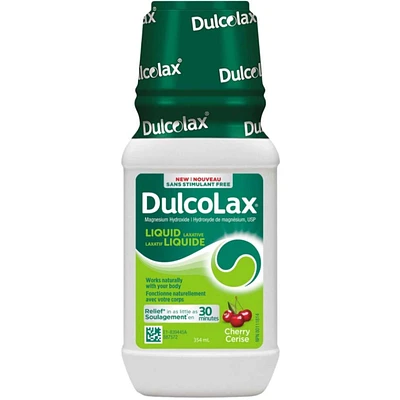 Liquid Laxative for Gentle Occasional Constipation Relief, For Adults and Children Ages 2 and Over, Stimulant-Free, Fast Acting Laxative, Cherry