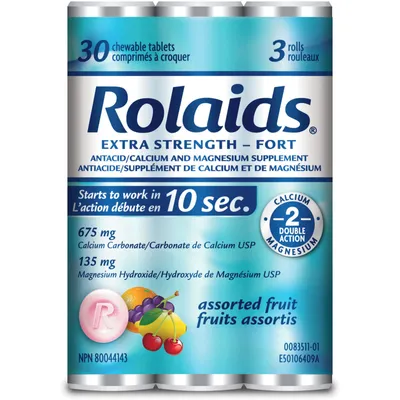 Extra Strength Fruit Flavoured Antacids