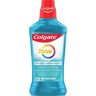 Colgate Total Gum Health Clean Mint Alcohol Free Mouthwash , 1 L