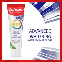 Colgate Total Advanced Whitening Toothpaste, Gel