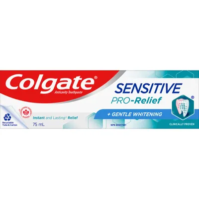 Colgate Sensitive Pro-Relief + Gentle Whitening Toothpaste 75mL