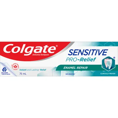 Colgate Sensitive Pro-Relief Enamel Repair Toothpaste - Paste Formula (75 mL, Pack of 1)