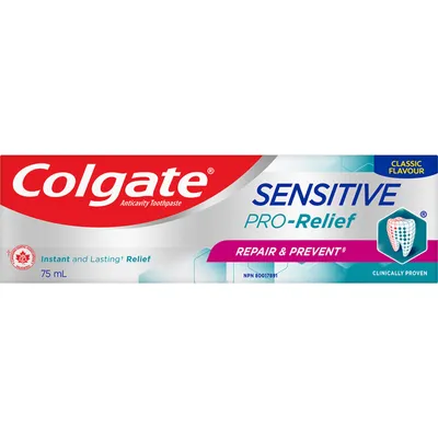 Colgate Sensitive Pro-Relief Repair & Prevent Toothpaste 75mL, Original Flavor