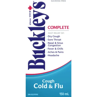 Buckley's® Complete Cough Cold & Flu Syrup Sucrose-Free 150mL