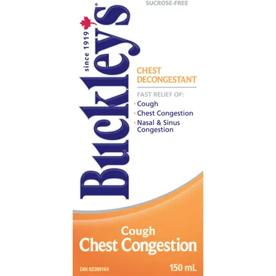 Buckley's® Chest Decongestant Cough Syrup Sucrose-Free 150mL