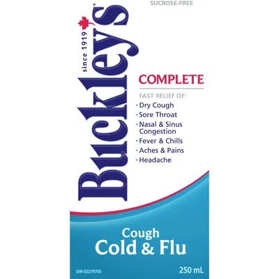 Buckley's® Complete Cough Cold & Flu Syrup Sucrose-Free 250mL