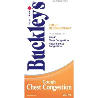 Buckley's® Chest Decongestant Cough Syrup Sucrose-Free 250mL