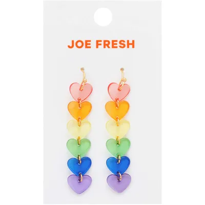 Pride Rainbow Hearts Earring