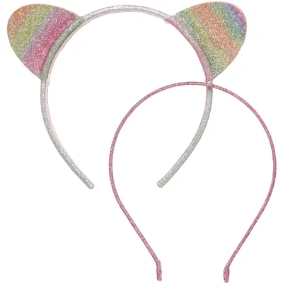 2pc Headband Rainbow Cat