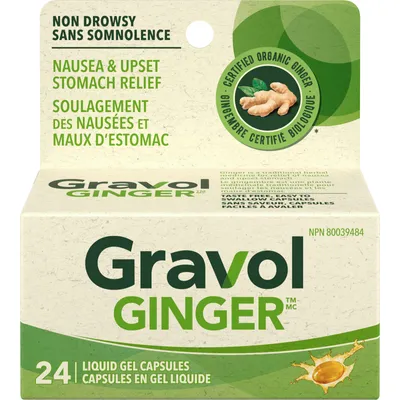 Ginger Non-Drowsy Liquid Gel Capsules
