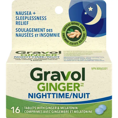 Ginger Nighttime Tablets with Melatonin