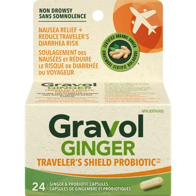 Gravol Ginger Traveler's Shield Probiotic