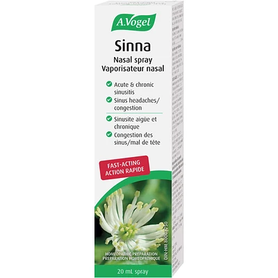 Sinna Nasal Spray For Sinus Congestion and Blocked Nose