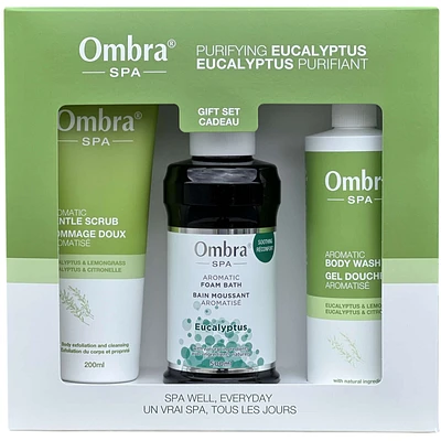 Ombra SPA Gift Set Purifying Eucalyptus 3-pc