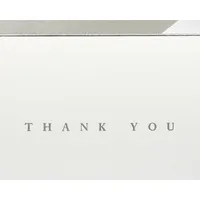 Papyrus Thank You Cards with Envelopes, Silver Border (16-Count)