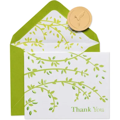 Papyrus Thank You Cards with Envelopes, Branches (20-Count)