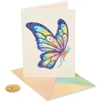 Papyrus Blank Card (Sequin Butterfly)