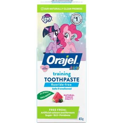 Orajel Kids My Little Pony Fluoride-Free Training Toothpaste