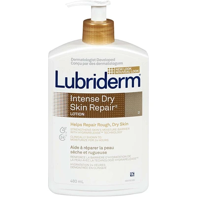 Intense Dry Skin Repair Lotion, Vitamin E, Minerals, Pro-ceramide, Dry Skin Moisturizer, Hypoallergenic, Fragrance Free