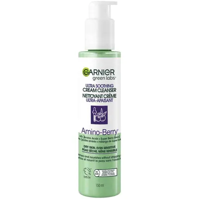 Green Labs Amino-Berry Soft Gentle Facial Cream Cleanser Hydrates and Soothes Skin
