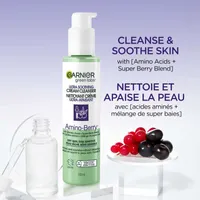 Green Labs Amino-Berry Soft Gentle Facial Cream Cleanser Hydrates and Soothes Skin