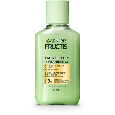 Fructis Hair Filler + Vitamin C Strength Repair Sulfate-Free Serum, for Weak Damaged Hair, up to 4X Less Breakage & 79% More Strength