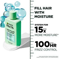 Fructis Hair Filler + Hyaluronic Acid Moisture Repair Sulfate-Free Conditioner, for Curly and Wavy Hair, up to 15X More Moisture & 100 Hours of Frizz Control