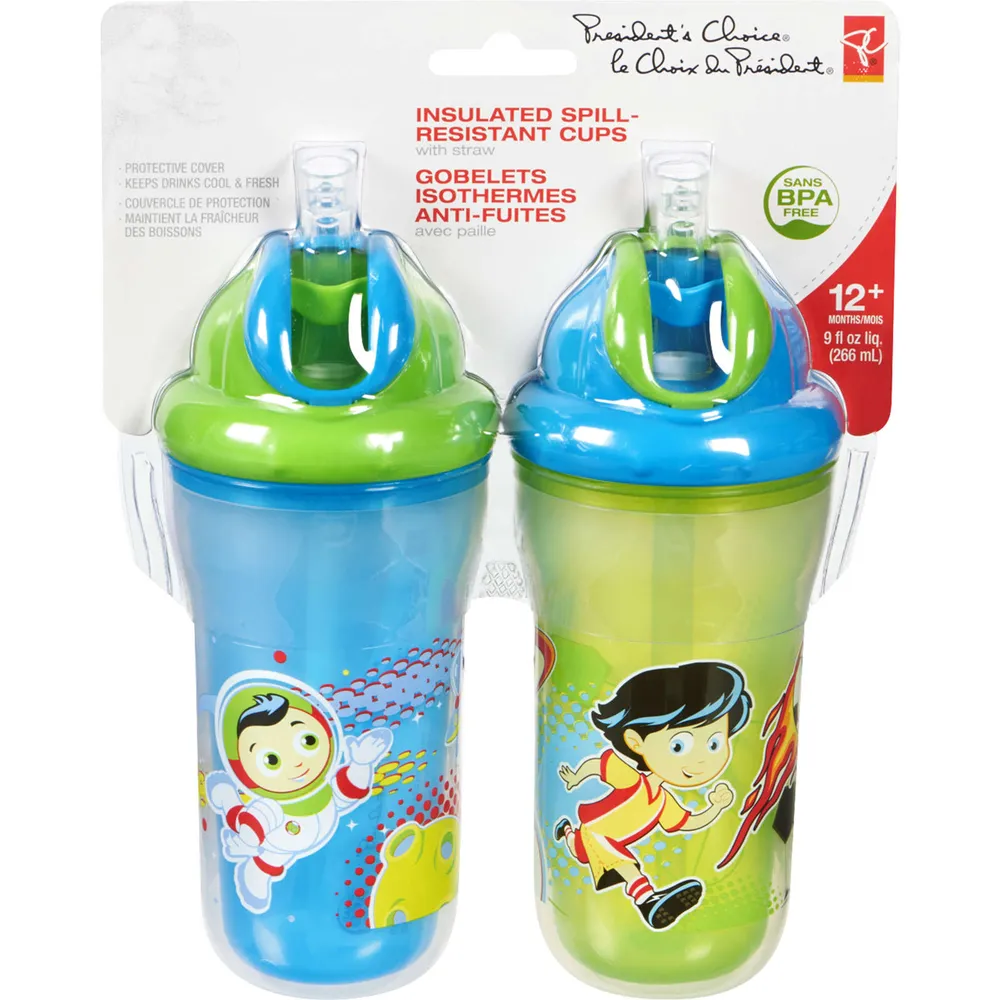 Playtex Sipsters Spill-Proof Milk & Water Straw Cups for Kids 2