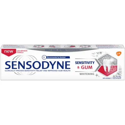 Sensodyne toothpaste for sensitive teeth & bleeding gum