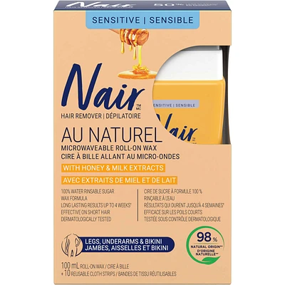 Au Naturel Roll-On Wax Remover with Honey & Milk Extracts