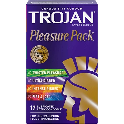 Pleasure Pack Assorted Lubricated Condoms