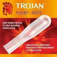 Naked Sensations Ultra Ribbed Lubricated Condoms