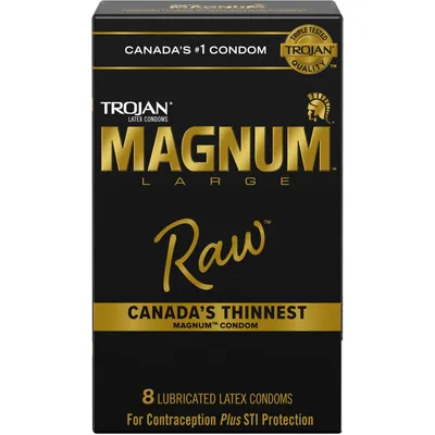 Magnum Raw Large Size Lubricated Condoms