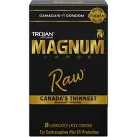 Magnum Raw Large Size Lubricated Condoms