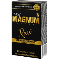 Magnum Raw Large Size Lubricated Condoms