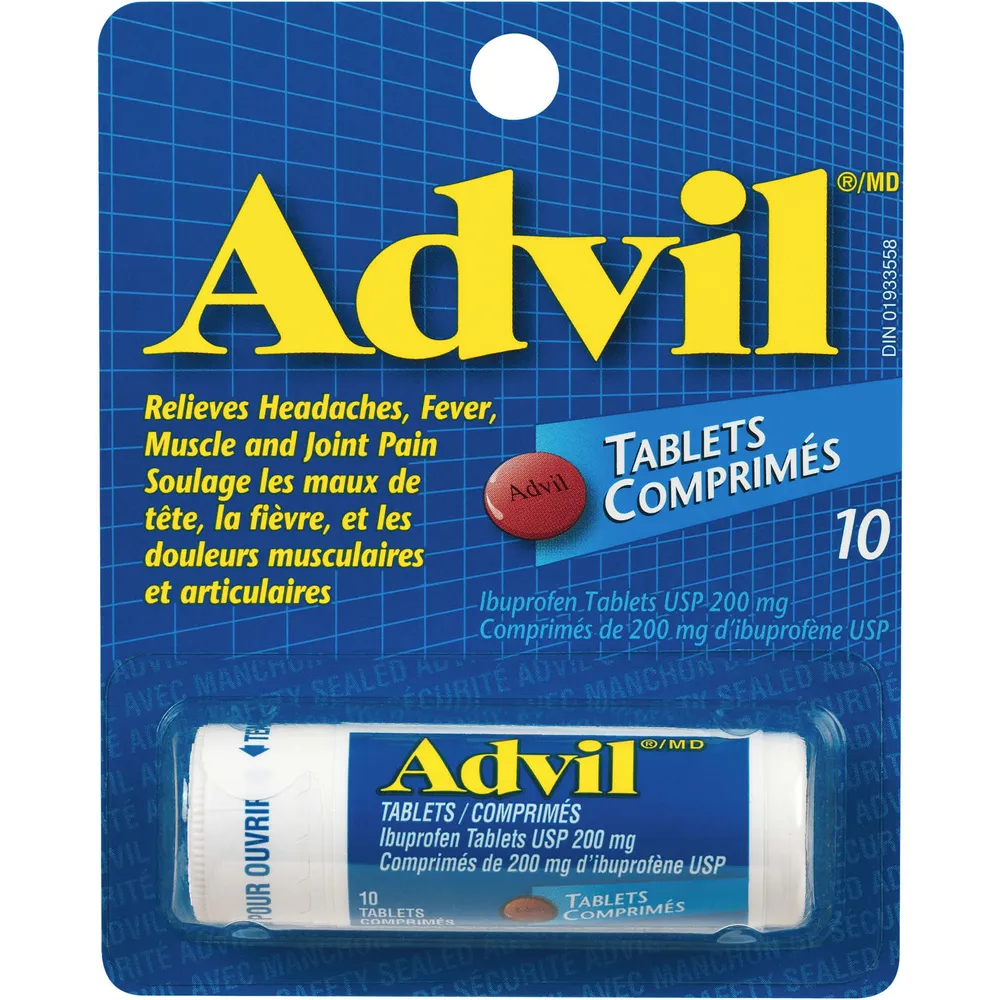 Advil Regular Strength Ibuprofen Tablets for Headaches and Pain Relief, 200 mg