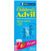 Children's Advil Fever and Pain Relief Ibuprofen Oral Suspension, Fruit, 100 mL