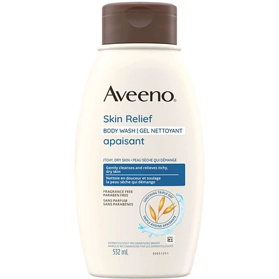 Aveeno Unscented Body Wash for Dry Skin Relief ML