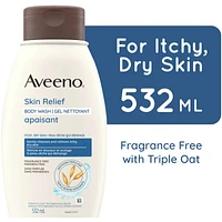 Aveeno Unscented Body Wash for Dry Skin Relief ML