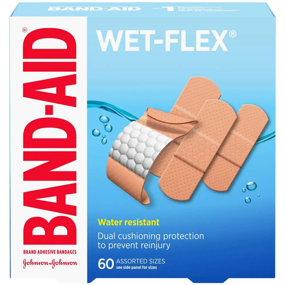 BAND-AID TRU-STAY Clear Strips COMFORT-FLEX Bandages (Assorted