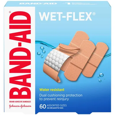 Wet-Flex Adhesive Bandages, Waterproof