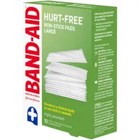 HURT-FREE Non-Stick Pads Large, 7.6 Centimetres by 10.1 cm, 10 Pads