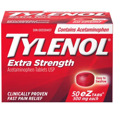 Extra Strength Pain Relief Acetaminophen 500mg EZTabs