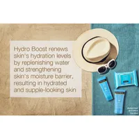 HydroBoost Facial Cleansing Makeup Remover Wipes with Hyaluronic Acid, compostable wipes made with 100% plant-based fibers