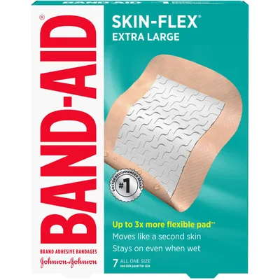 Band-Aid Skin-Flex Adhesive Bandages, Extra Large, 7 ea
