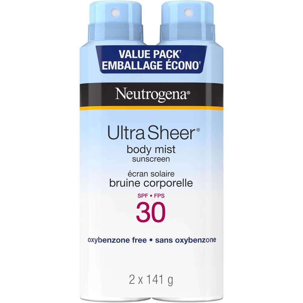 Ultra Sheer Body Mist Sunscreen SPF 60, 141 g – Neutrogena : Cream & lotion