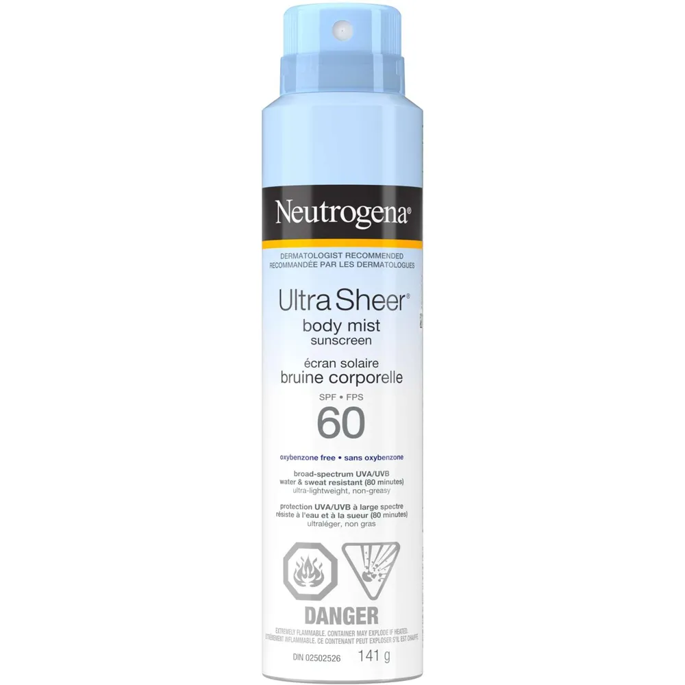 Ultra Sheer Body Mist Sunscreen SPF 60